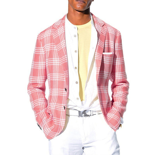 Herren moderner Karoblazer R&B