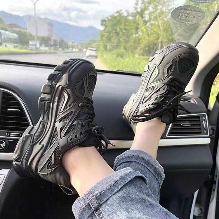 Damen Sportliche Sneakers mit atmungsaktivem Mesh-Obermaterial und rutschfester Sohle R&B