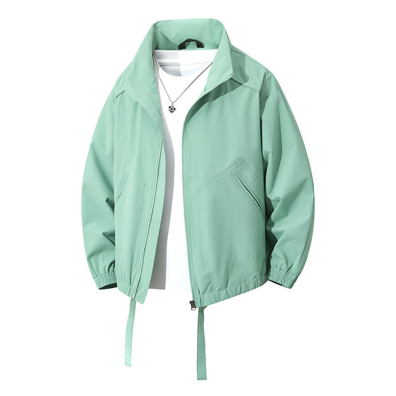 Herren leichte Freizeitjacke mit elastischen Bündchen und praktischen Taschen