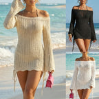 Damen stylischer Strickstrandkleid R&B