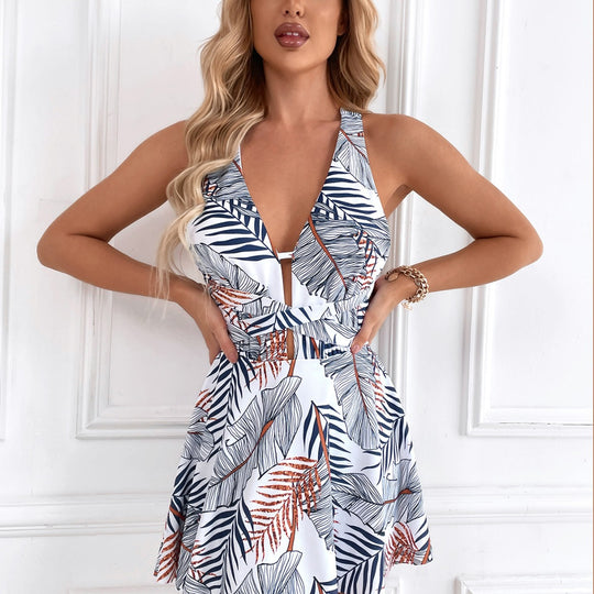 Damen Strandkleid mit raffiniertem Schnitt R&B