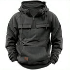 Herren funktionale Kapuzenpullover mit praktischen Taschen R&B