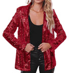 Damen Glitzerblazer mit schimmernden Pailletten und elegantem Schnitt R&B
