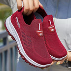 Damen Atmungsaktive Sneakers mit rutschfester Sohle und elastischem Einschlupf R&B