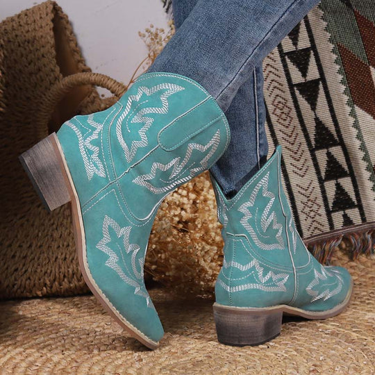 Bestickte Vintage-Stiefel R&B