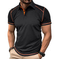 R&B | Kurzärmeliges Poloshirt zum Spleißen