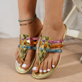 Damen modische Flip-Flops mit bunten Riemen R&B