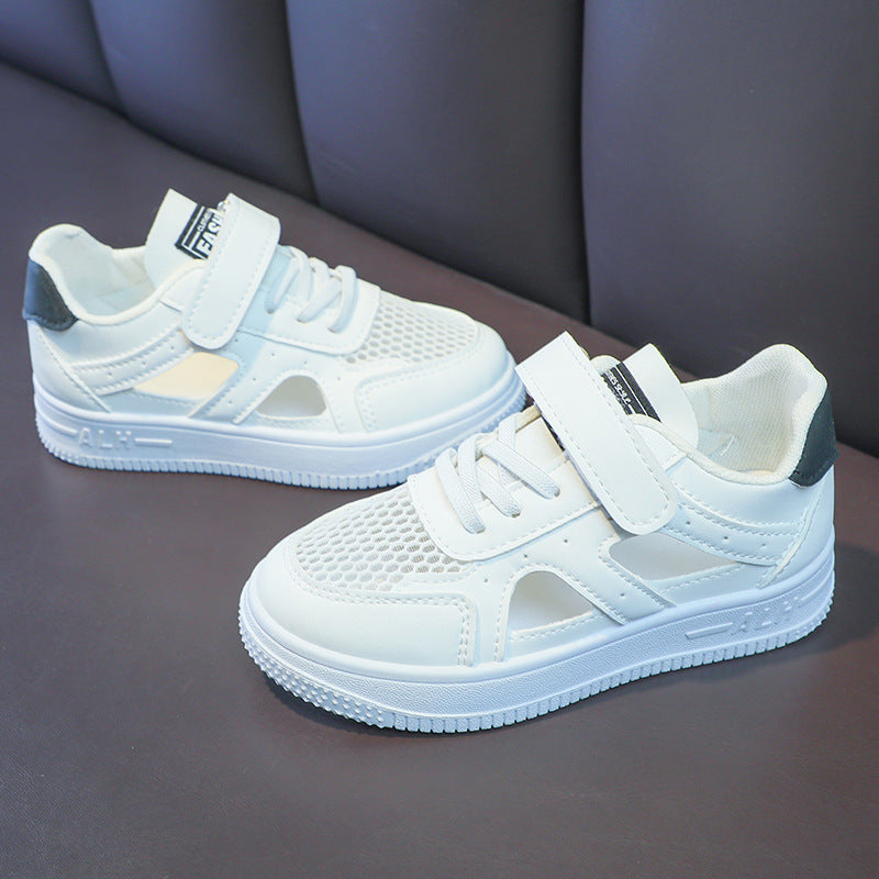 Damen sportliche Sneaker mit praktischem Klettverschluss und atmungsaktiver Mesh-Oberfläche R&B