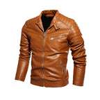 Herren Kunstlederjacke im stylishen Design mit robusten Details R&B