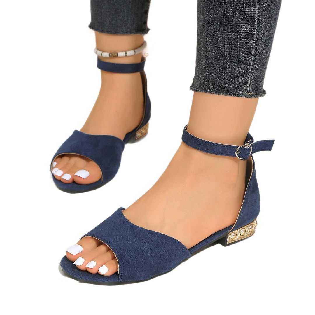 Damen Offene Riemchen-Sandalen mit angenehmem Fußbett R&B