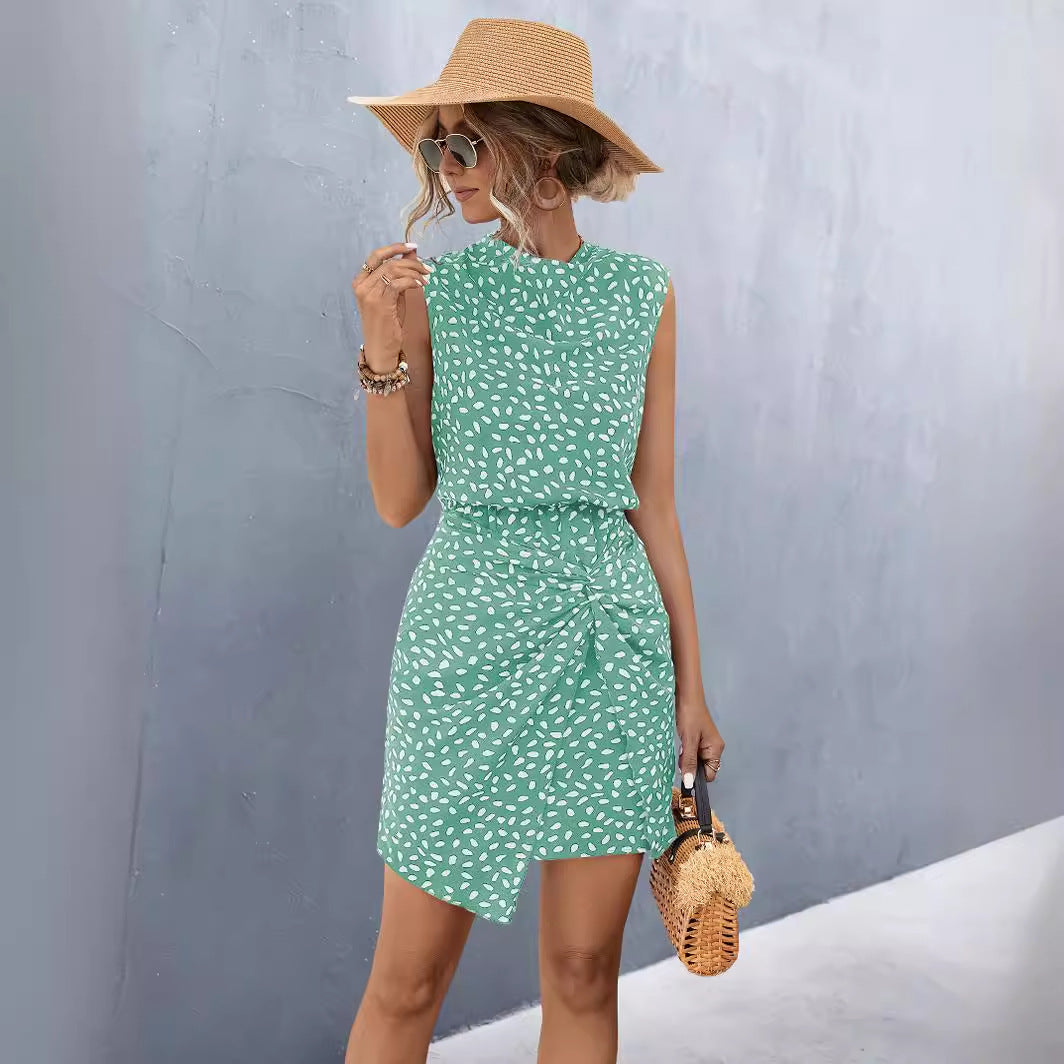Damen Midikleid mit seitlichem Knoten R&B