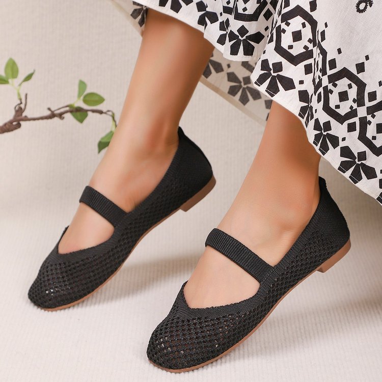 Damen Atmungsaktive und bequeme Mesh-Ballerinas R&B