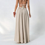 Damen Weite plissierte Sommerhose R&B