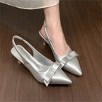 Damen Slingback Pumps mit eleganter Schleifenverzierung R&B