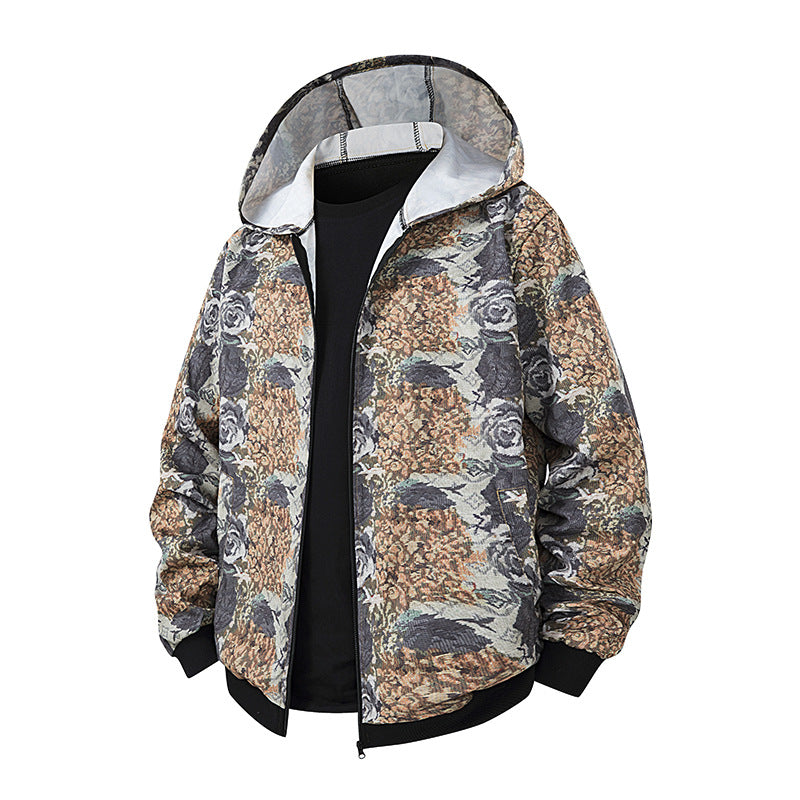 Damen leichte Windbreaker-Jacke mit farbenfrohem Muster und atmungsaktiven Eigenschaften R&B
