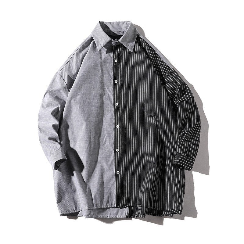 Herren Trendy Hemd mit asymmetrischem Design und urbanem Chic R&B