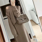 Damen Strickkleid mit Pullover im Set