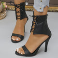 Damen Geschlossene Pumps mit Schnürung und Hohem Absatz R&B