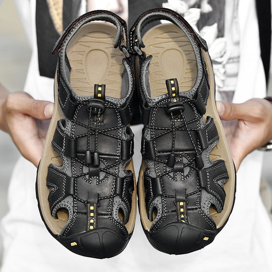 Damen Funktionale Trekking-Sandalen mit rutschfester Sohle und verstellbarem Schnellschnürsystem R&B