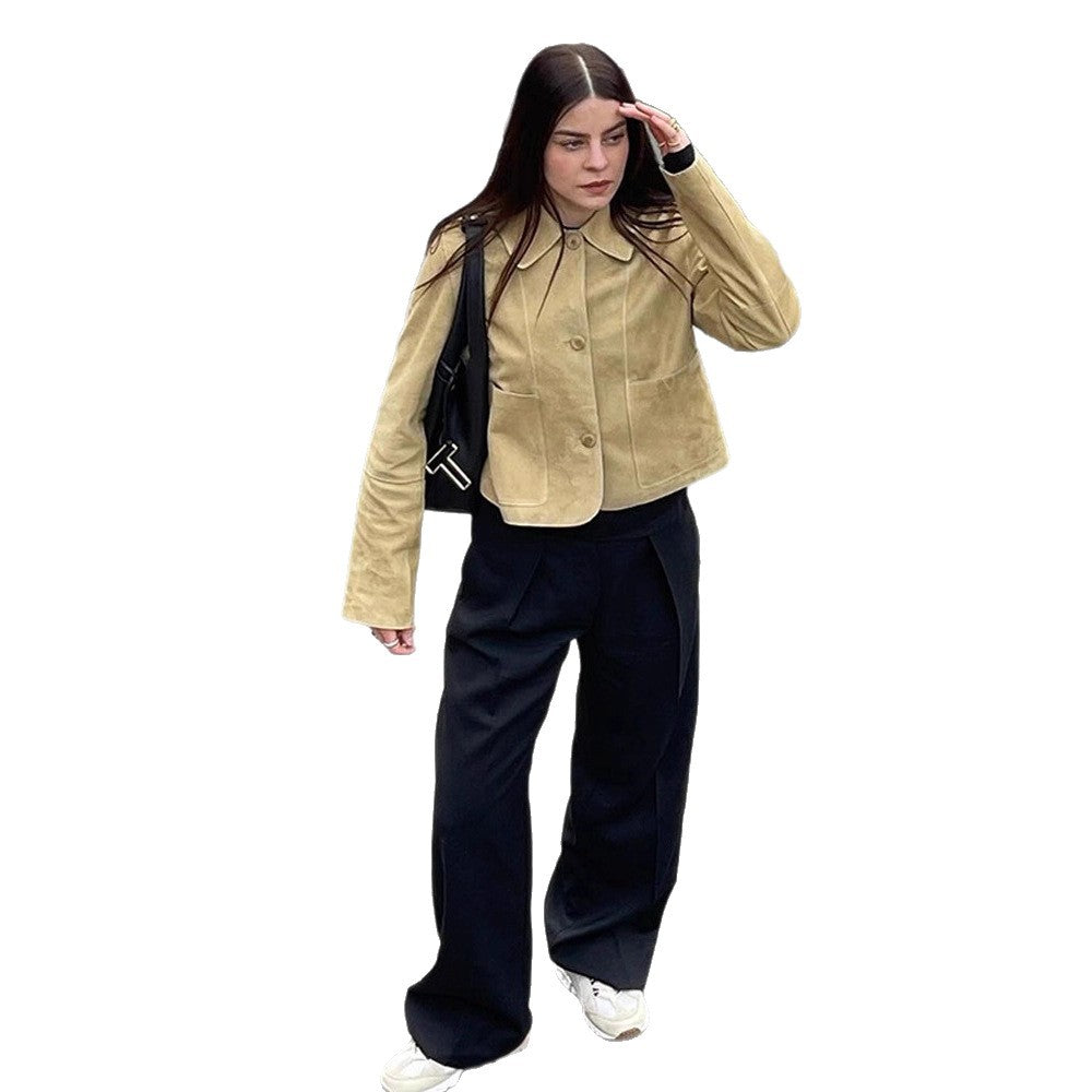Damen Kunstlederjacke im zeitlosen Design mit eleganten Details R&B