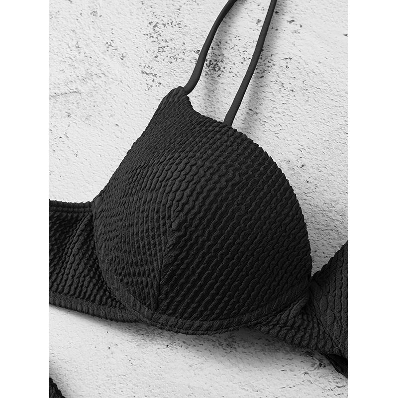 Damen Bikiniset mit gepolstertem Oberteil und hohem Beinausschnitt R&B
