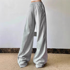 Damen Lässige Jogginghose mit weitem Schnitt und elastischem Bund R&B