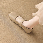 Damen Ballerinas mit verstellbarem Riemen und angenhmem Innenfutter