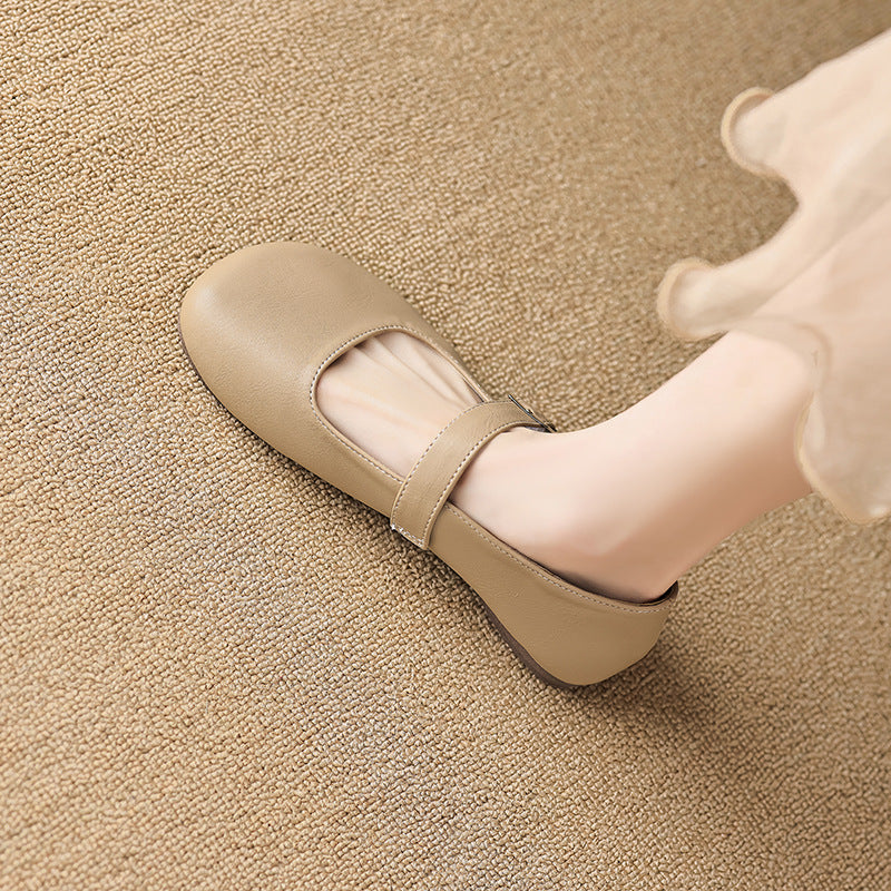 Damen Ballerinas mit verstellbarem Riemen und angenhmem Innenfutter