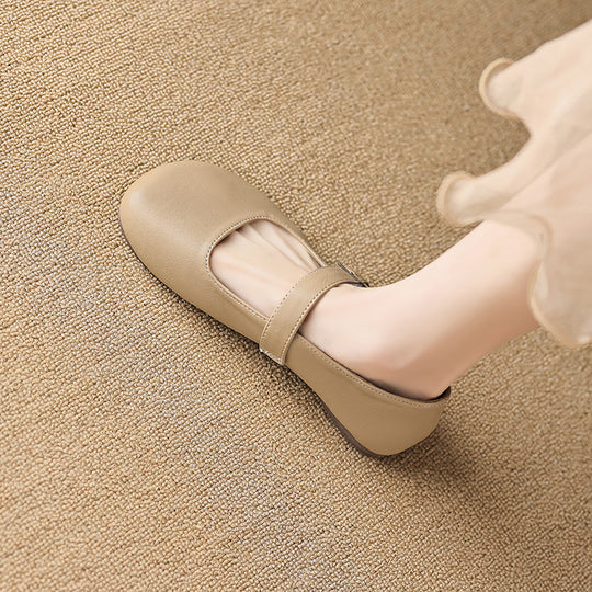 Damen Ballerinas mit verstellbarem Riemen und angenhmem Innenfutter R&B