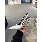 Damen elegante Slingback High Heel Pumps R&B