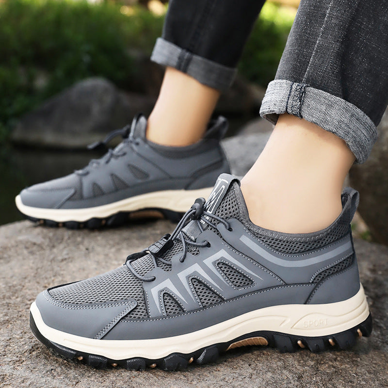 Damen Sportliche Trail-Sneaker mit atmungsaktivem Mesh-Obermaterial und rutschfester Sohle R&B
