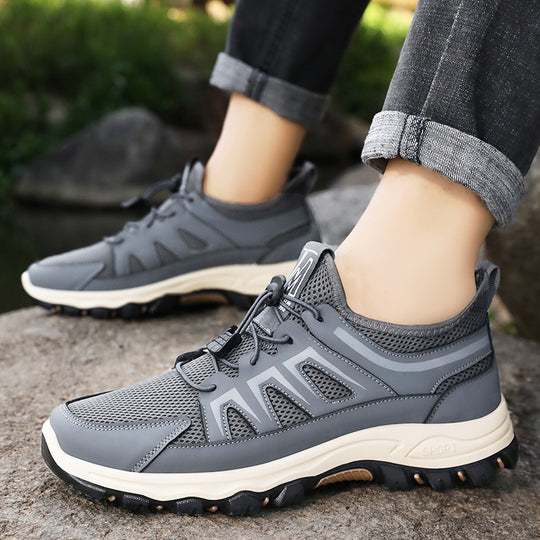 Damen Sportliche Trail-Sneaker mit atmungsaktivem Mesh-Obermaterial und rutschfester Sohle R&B