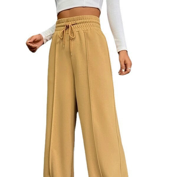 Damen weite Freizeit-Hose mit elastischem Bund und seitlichen Taschen R&B
