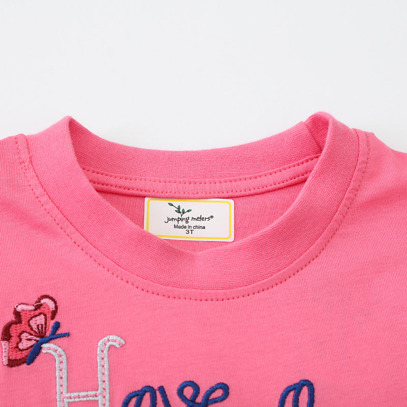 Mädchen T-Shirt Kleid mit bezauberndem Tüllunterrock R&B