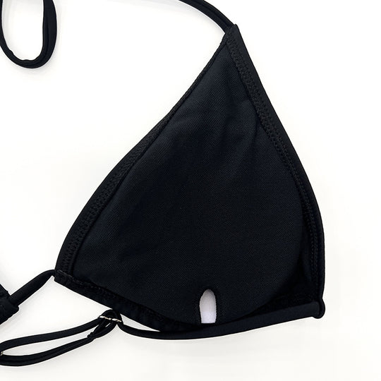 Damen Sportliches Badeoberteil mit langem Arm und hohem Bund R&B