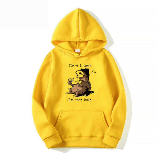 Damen Kapuzensweater mit niedlichem Tiermotiv und verspieltem Spruch R&B