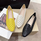Damen Elegante Slipper mit atmungsaktiver Lochmuster-Oberfläche R&B