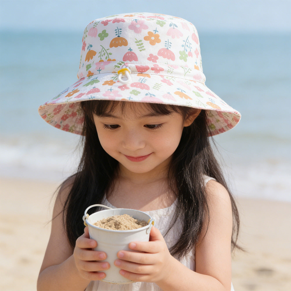 Unisex nan Sonnenhut für Kinder mit verstellbarem Kinnband, breiter Krempe und hohem UV-Schutz R&B