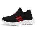 Damen Sportliche Strick-Sneaker mit elastischem Abschluss