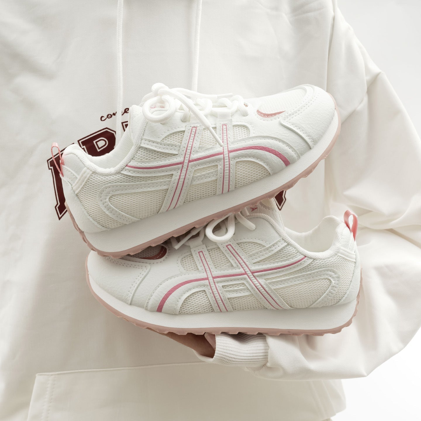 Damen Sportliche Sneakers mit atmungsaktiver Mesh-Oberfläche und rutschfester Sohle