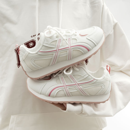 Damen Sportliche Sneakers mit atmungsaktiver Mesh-Oberfläche und rutschfester Sohle R&B