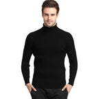 Herren Rollkragenpullover aus feinem Rippstrick R&B
