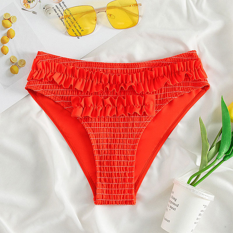 Damen Rüschen-Bikiniunterteil mit romantischem Design R&B