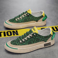 Damen modische Freizeitsneaker mit kreativem Muster und robustem Profil R&B