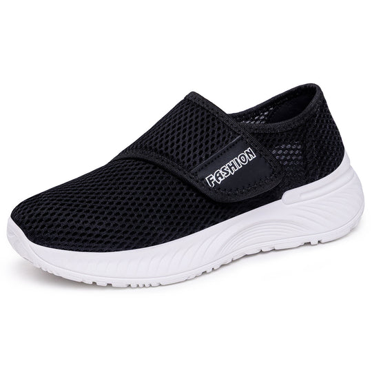 Damen Atmungsaktive Slip-On Sneakers mit Klettverschluss R&B