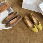 Damen Ballerinas aus hochwertigem Wildleder mit elegantem Schnitt und komfortabel gepolsterter Innensohle R&B