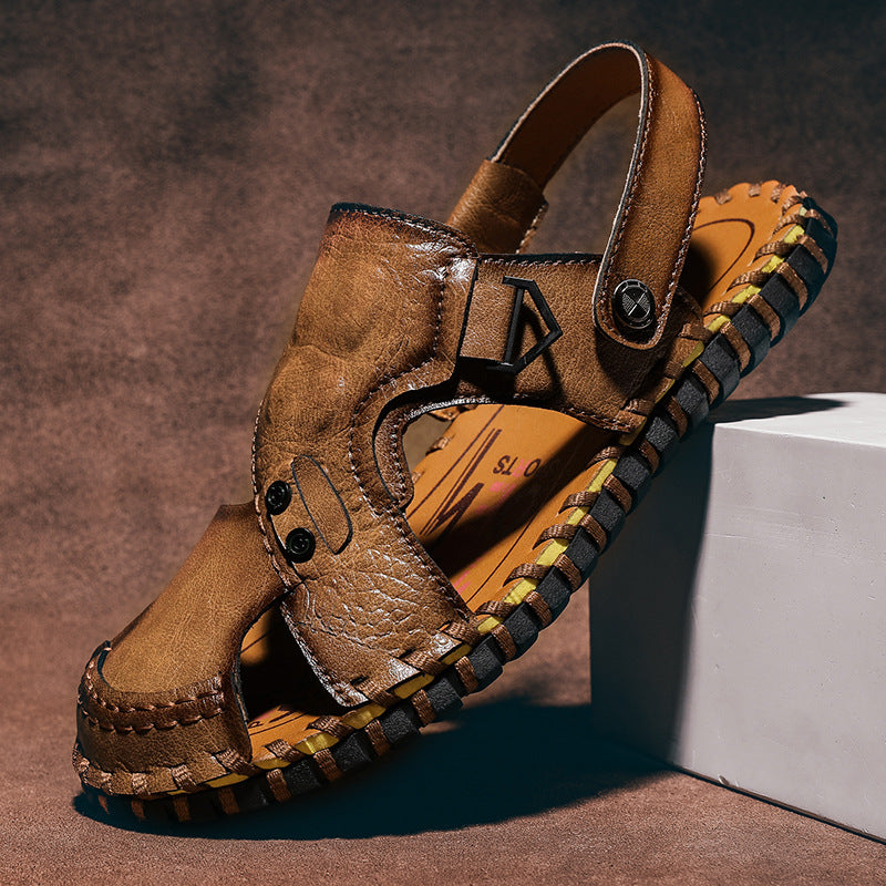 Herren Weiche und bequeme Freizeitsandalen mit verstellbarem Riemen R&B