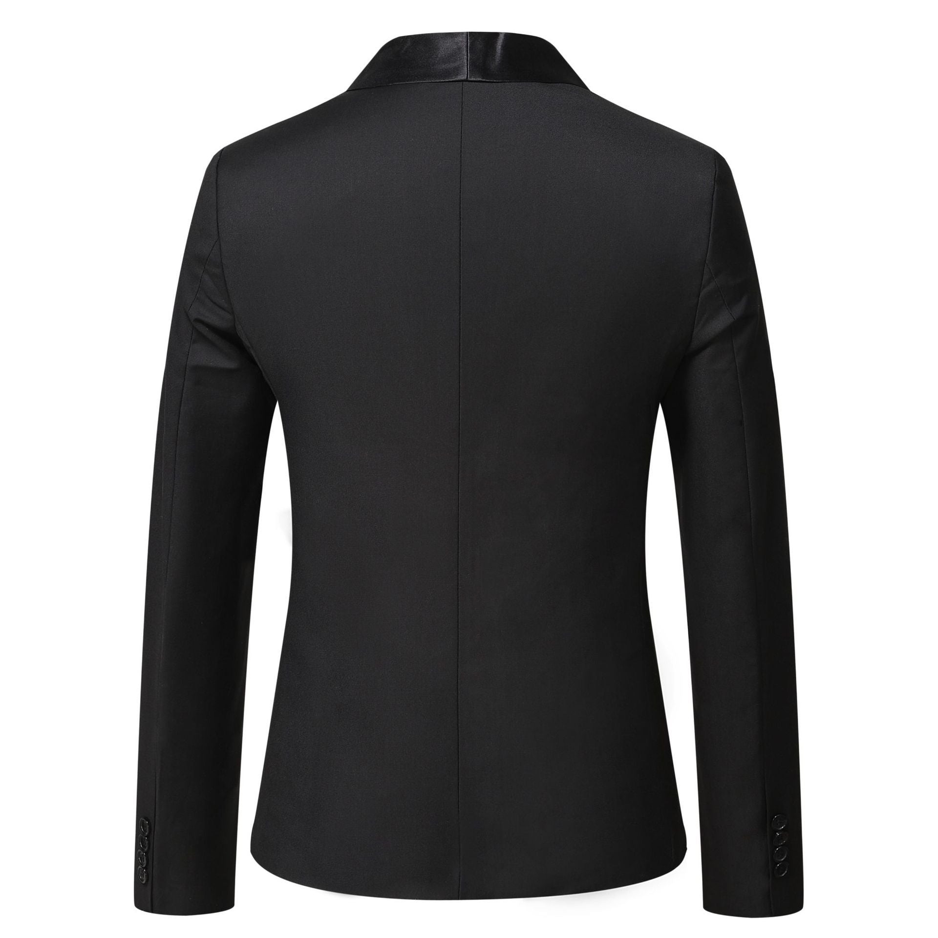 Herren eleganter Smoking-Blazer mit schickem Satinrevers