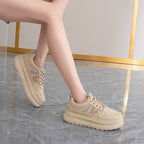 Damen sportliche Chunky Sneakers mit rutschfester Sohle und ergonomischer Dämpfung R&B