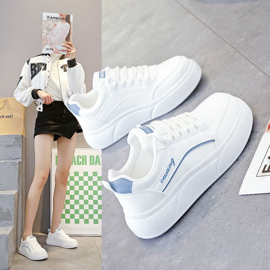 Damen modische Sneakers mit dicken Profilsohlen und atmungsaktivem Obermaterial R&B